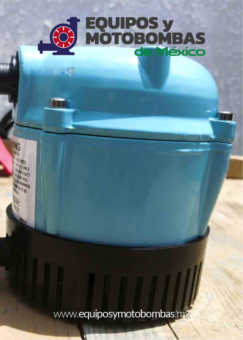 BOMBA SUMERGIBLE PARA FUENTE LITTLE GIANT MODELO 1A 2.5 MT