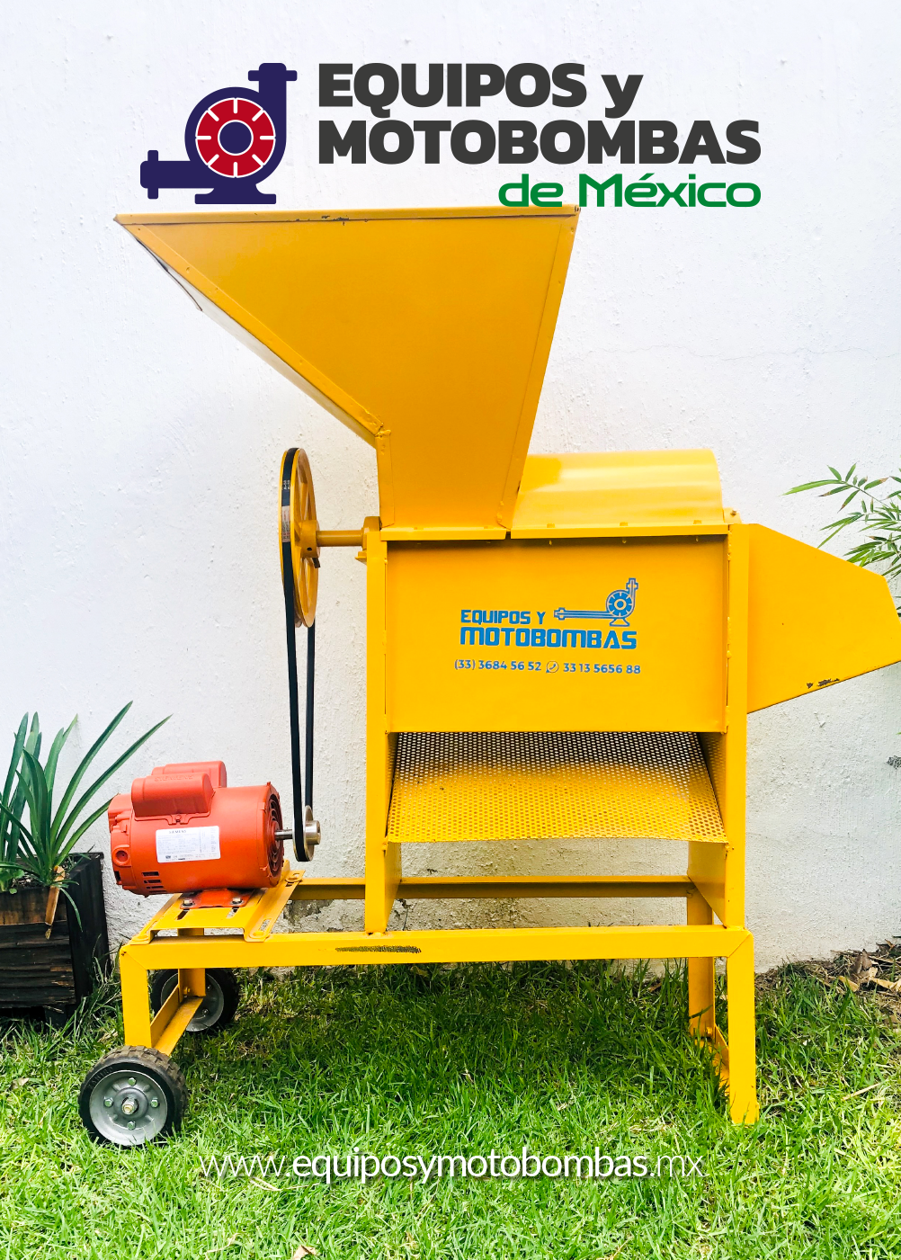 DESGRANADORA DE MAIZ CHICA MOTOR WEG/SIEMENS 1 1/2HP